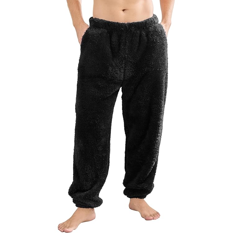 Women Casual Fleece Sherpa Pant Winter Thermal Teddy Fuzzy Trouser